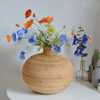Vase | Handwoven Rattan & Neutral Tones