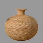 Vase | Handwoven Rattan & Neutral Tones