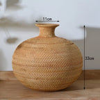 Vase | Handwoven Rattan & Neutral Tones