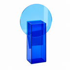 Vase | Sculptural Acrylic & Vibrant Color | Blue Or Orange