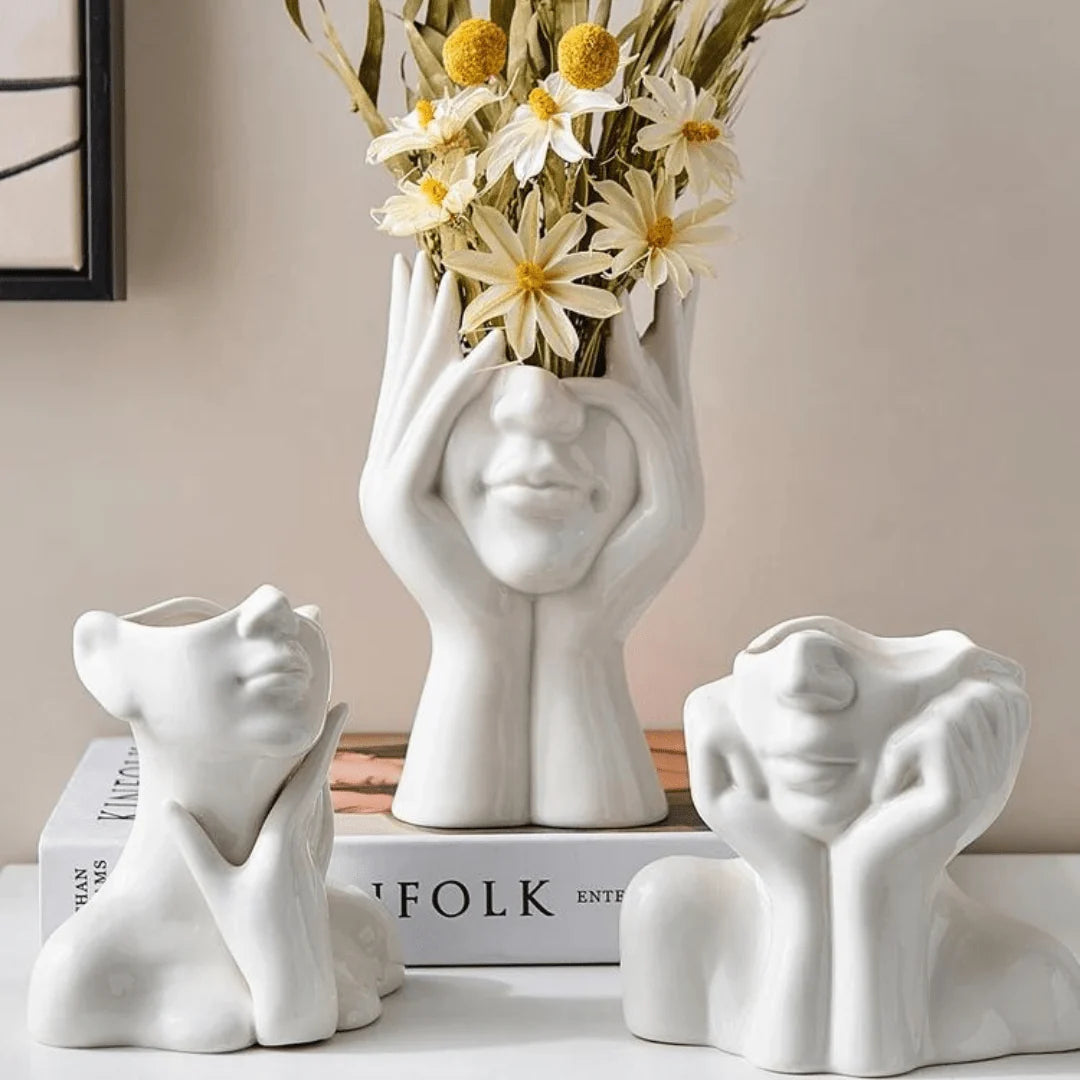 Vase | Sculptural Ceramic Statement Shape | Medium & Large