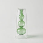Vase | Sculptural Double-Walled Colored Glass