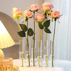 Vase Set | Bendable & Smooth-Rounded Glass | Set of 6 or 8
