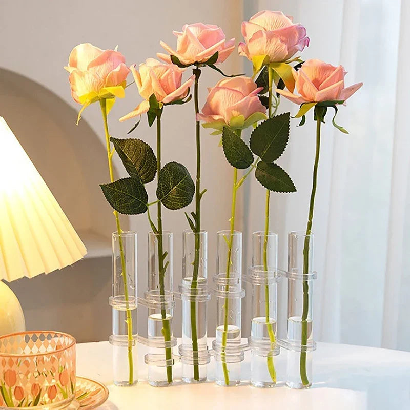 Vase Set | Bendable & Smooth-Rounded Glass | Set of 6 or 8