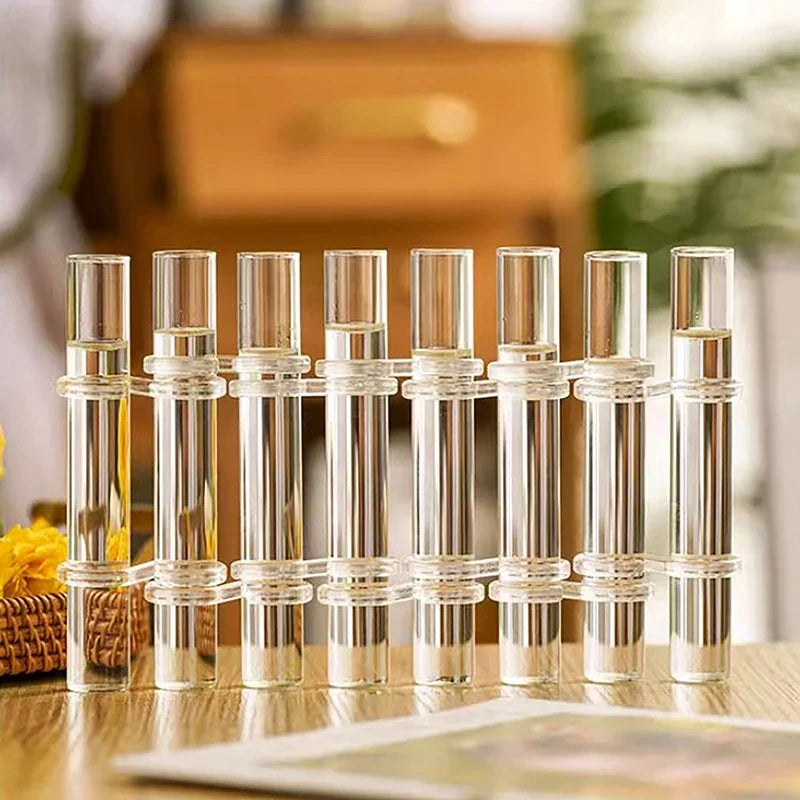 Vase Set | Bendable & Smooth-Rounded Glass | Set of 6 or 8