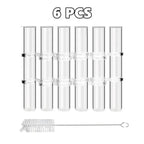 Vase Set | Bendable & Smooth-Rounded Glass | Set of 6 or 8