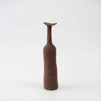 Vase Set | Hand-Shaped & Textured Earth Tones | Set of 5