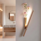 Vase Wall Light | Rechargeable & Dimmable | 360° Rotatable Head & Built-In Vase