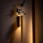 Vase Wall Light | Rechargeable & Dimmable | 360° Rotatable Head & Built-In Vase