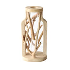 Wooden Vase | Branch-Inspired Interwoven Design | Bamboo & Wood