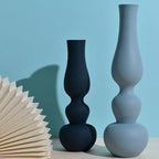 Vases | Matte Aluminum Pumpkin-Shaped & Non-Slip Base | Set of 2