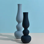 Vases | Matte Aluminum Pumpkin-Shaped & Non-Slip Base | Set of 2