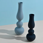 Vases | Matte Aluminum Pumpkin-Shaped & Non-Slip Base | Set of 2