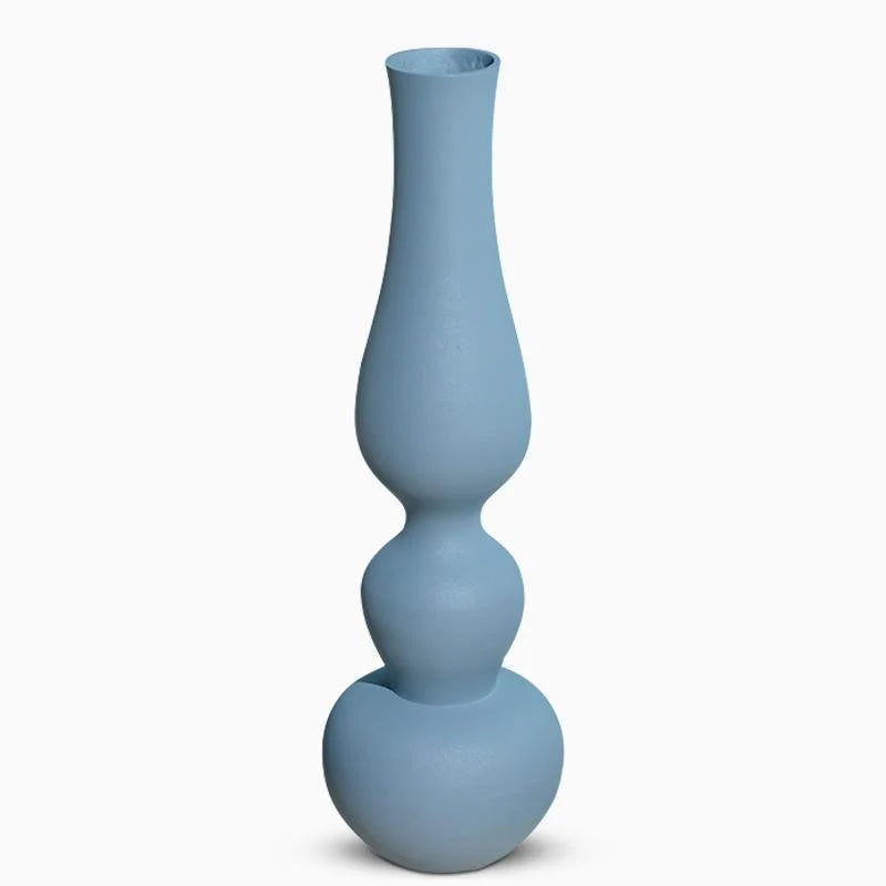 Vases | Matte Aluminum Pumpkin-Shaped & Non-Slip Base | Set of 2