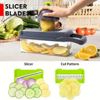 Vegetable Chopper | 4-in-1 Multi-Function & Space-Saving