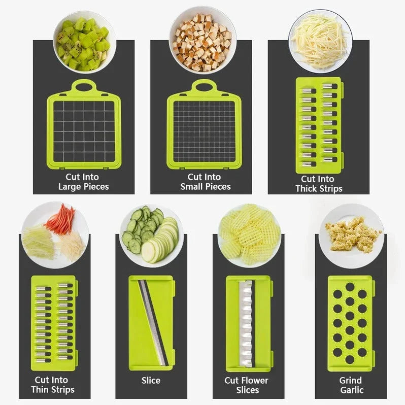 Vegetable Chopper | 4-in-1 Multi-Function & Space-Saving