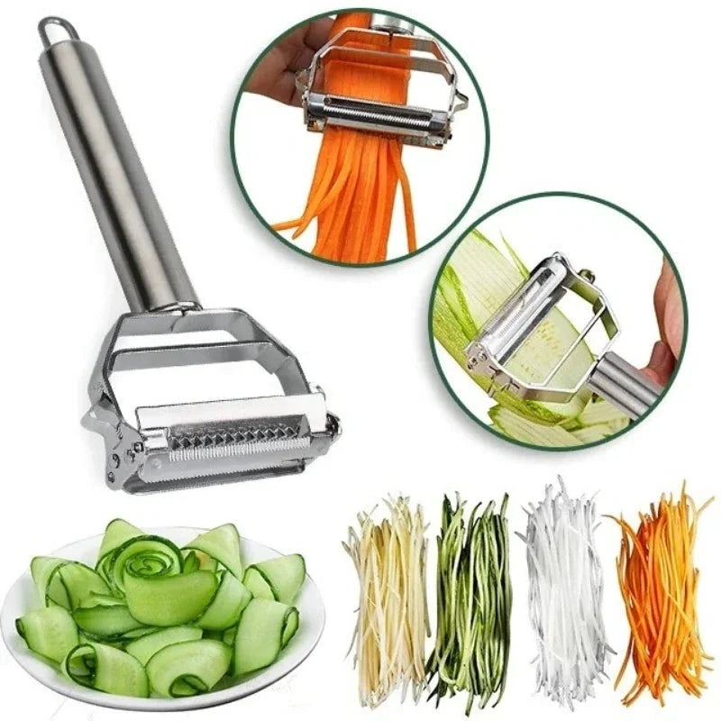 Vegetable Peeler | Dual Stainless Steel Blades | Dishwasher-Safe