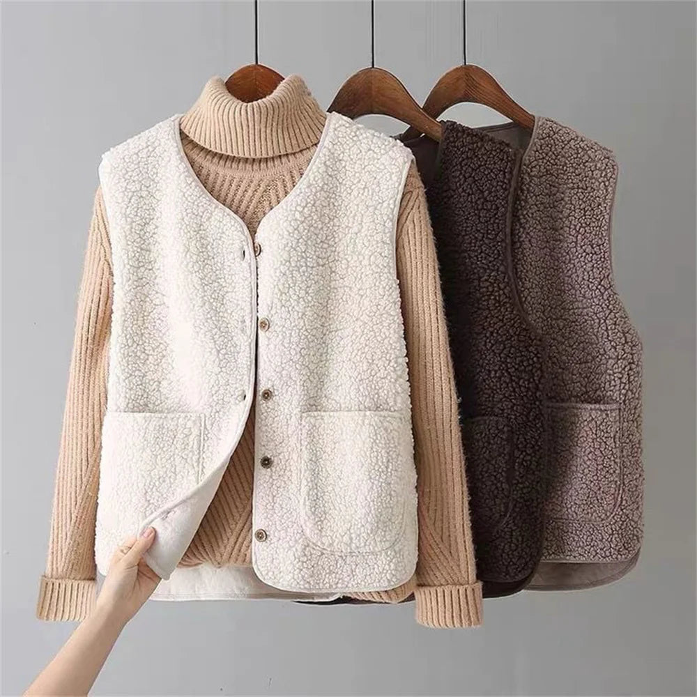 Vest | Lambswool Blend & Side Pockets