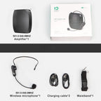 Voice Amplifier | 10W & 12-Hour Battery | Adjustable Gooseneck Mic
