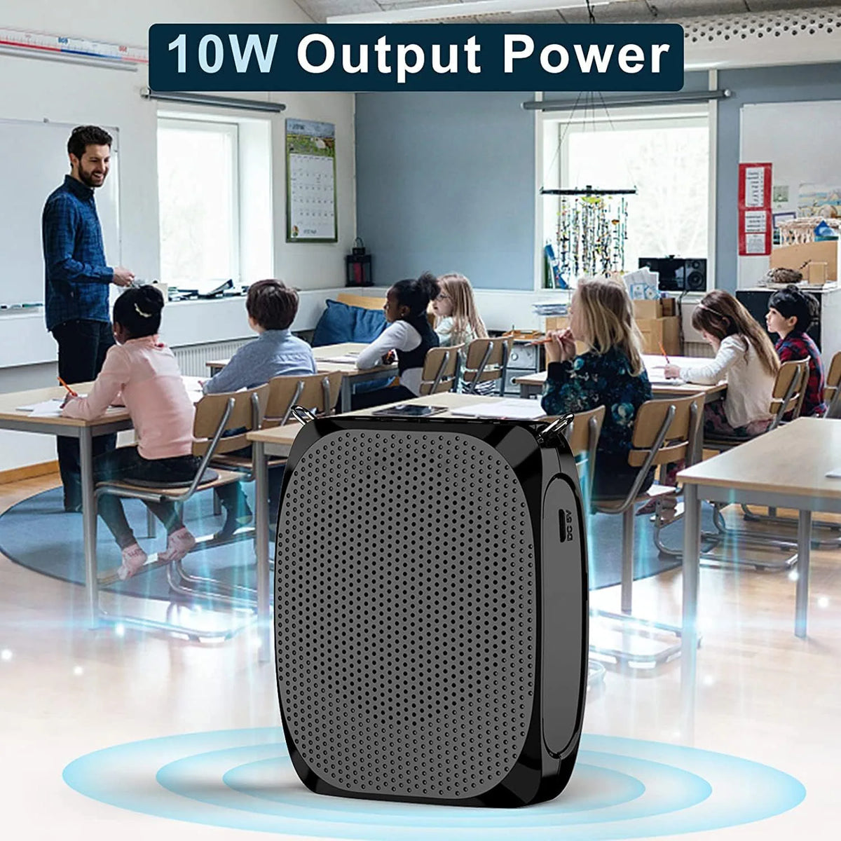 Voice Amplifier | 12-Hour Battery & Adjustable Gooseneck Mic