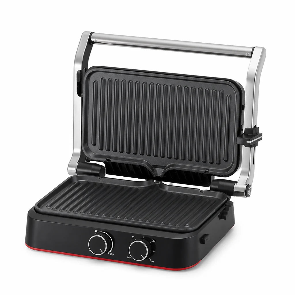 Waffle & Grill Maker | 180° Rotating Non-Stick Plates | 1500W