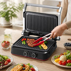 Waffle & Grill Maker | 180° Rotating Non-Stick Plates | 1500W
