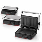 Waffle & Grill Maker | 180° Rotating Non-Stick Plates | 1500W