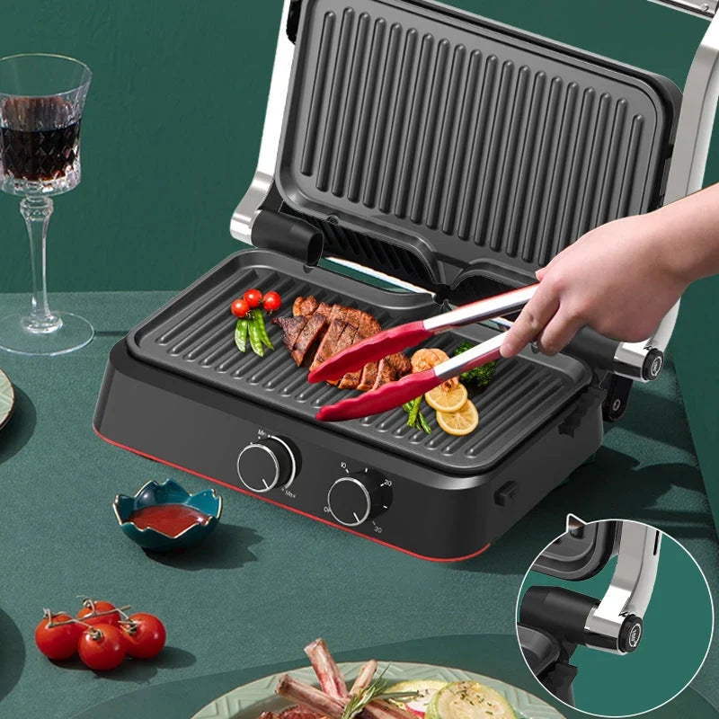Waffle & Grill Maker | 180° Rotating Non-Stick Plates | 1500W