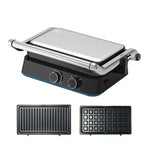 Waffle & Grill Maker | 180° Rotating Non-Stick Plates | 1500W