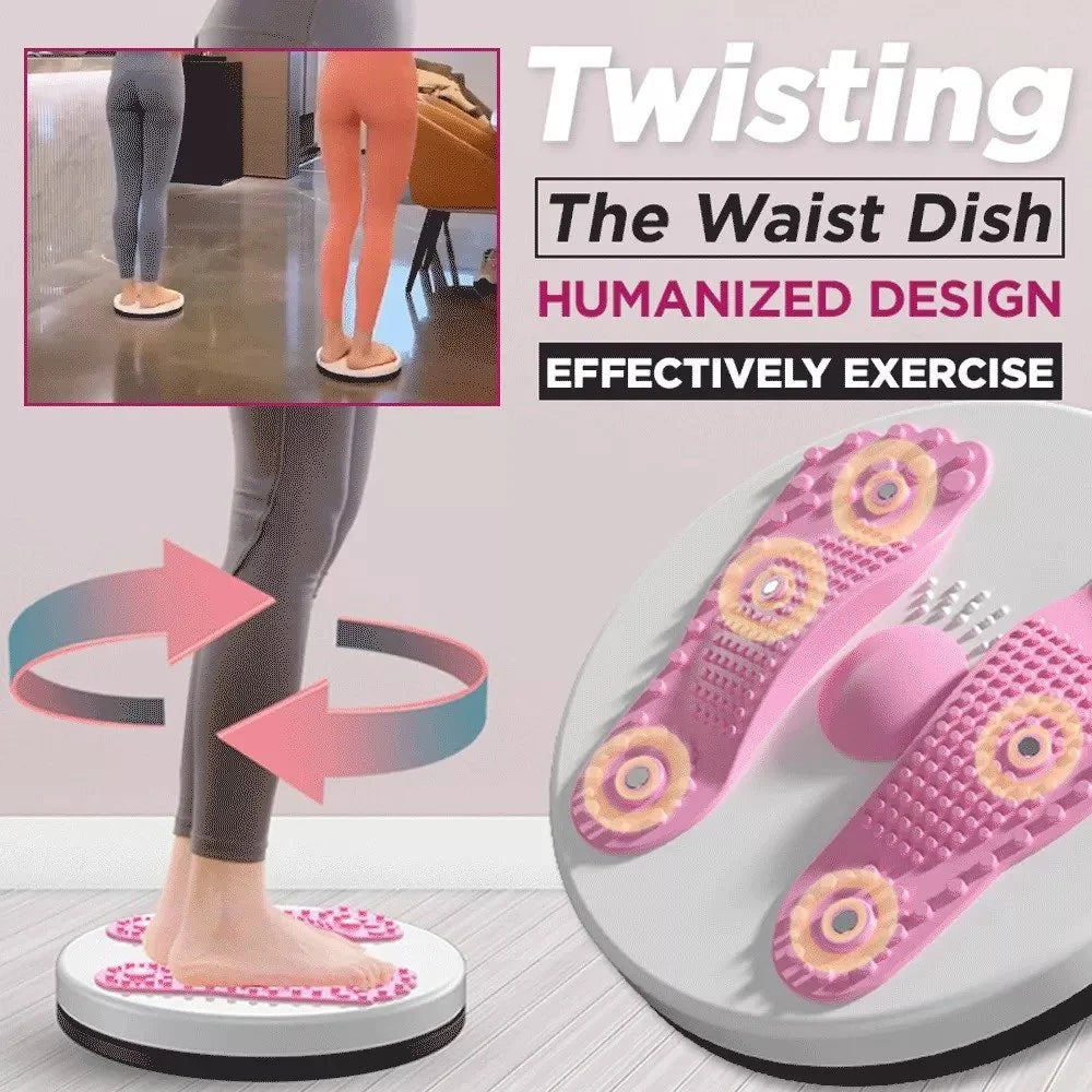 Waist Trainer | Highly Springy Twist Rope & Reflexology Wave Plate | 120 kg Capacity