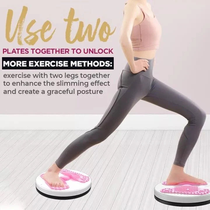 Waist Trainer | Highly Springy Twist Rope & Reflexology Wave Plate | 120 kg Capacity