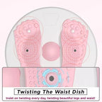 Waist Trainer | Highly Springy Twist Rope & Reflexology Wave Plate | 120 kg Capacity