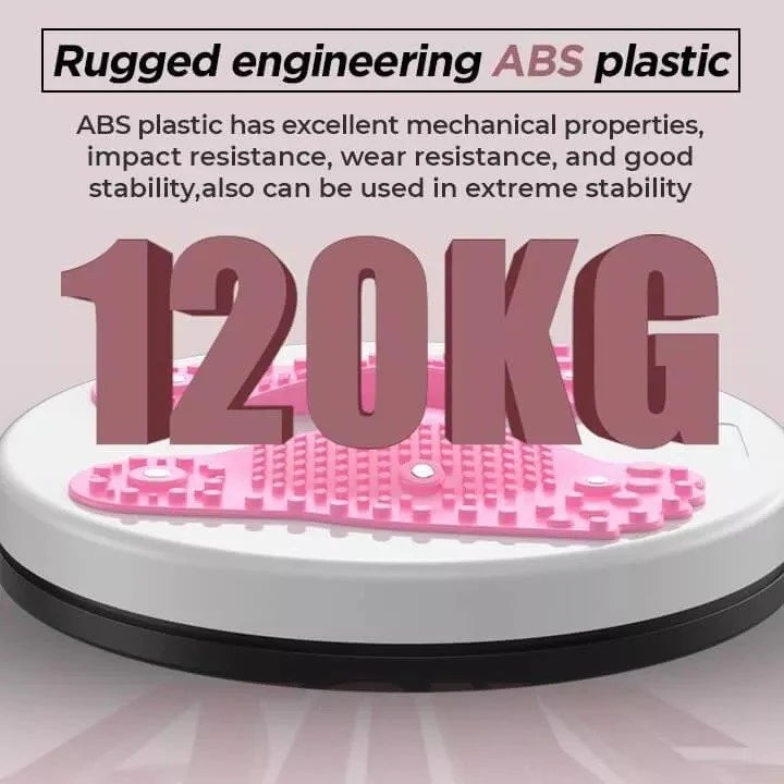 Waist Trainer | Highly Springy Twist Rope & Reflexology Wave Plate | 120 kg Capacity