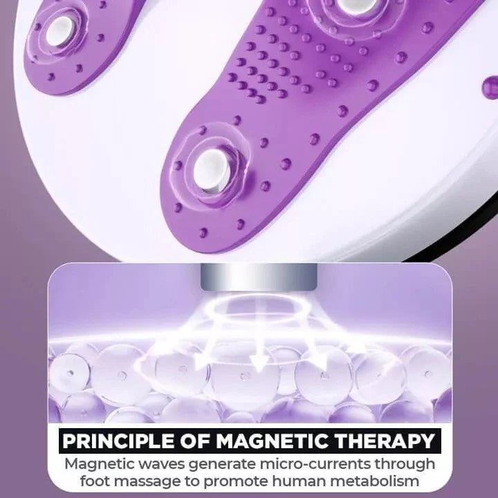 Waist Trainer | Highly Springy Twist Rope & Reflexology Wave Plate | 120 kg Capacity