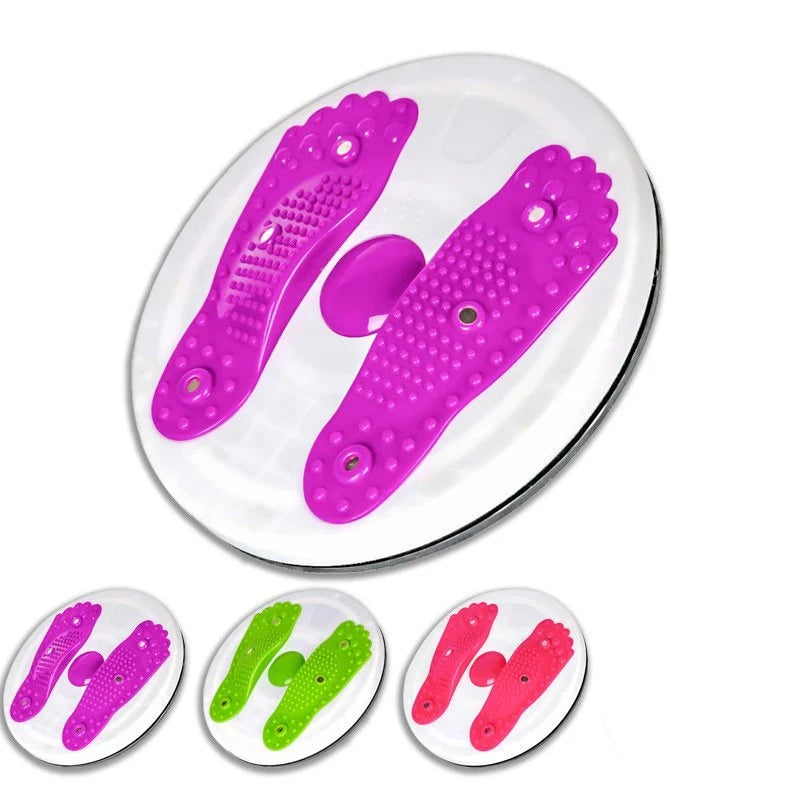 Waist Trainer | Highly Springy Twist Rope & Reflexology Wave Plate | 120 kg Capacity