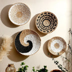 Wall Art | Handwoven Seagrass & Easy to Hang | Set of 3