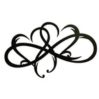 Metal Wall Art | Infinity Heart Design | Iron Rod Construction