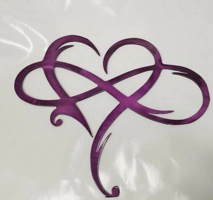 Metal Wall Art | Infinity Heart Design | Iron Rod Construction