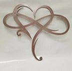 Metal Wall Art | Infinity Heart Design | Iron Rod Construction