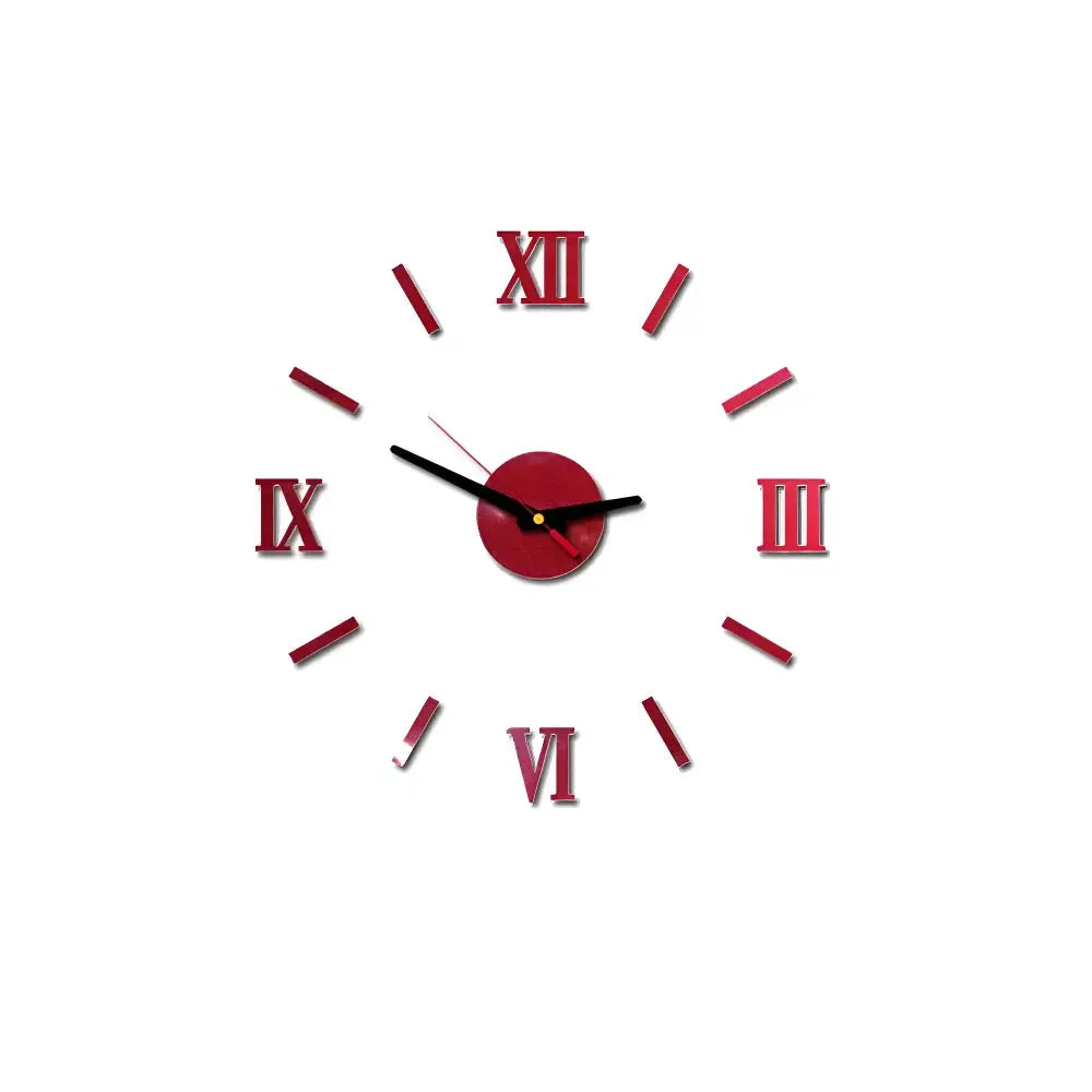 Wall Clock | 3D Sticker Design & Silent Quartz Movement