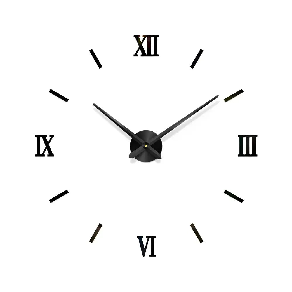 Wall Clock | 3D Sticker Design & Silent Quartz Movement