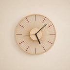 Wall Clock | Bamboo & Ash Wood & Silent Movement | 33 cm