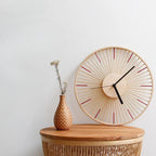 Wall Clock | Bamboo & Ash Wood & Silent Movement | 33 cm
