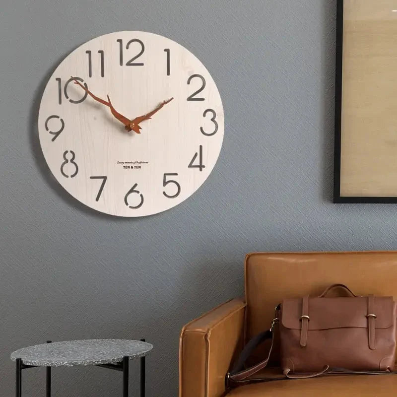 Wall Clock | Bamboo & Silent Quartz | 30 Cm