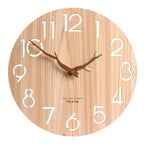 Wall Clock | Bamboo & Silent Quartz | 30 Cm
