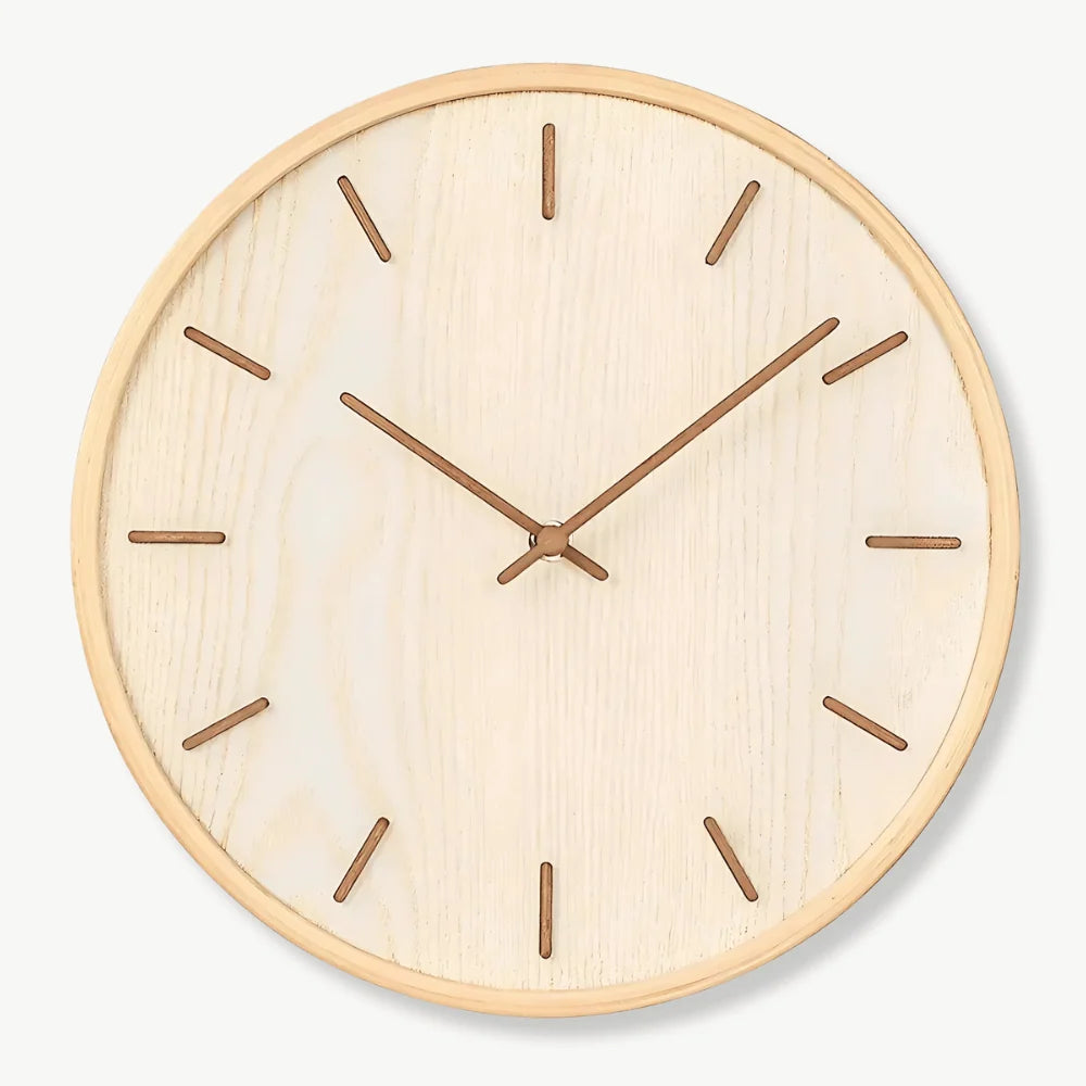 Wall Clock | Bamboo & Silent Quartz Movement | 45 cm