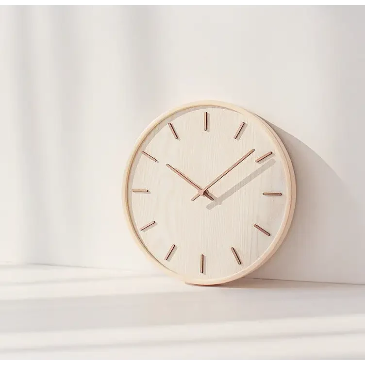 Wall Clock | Bamboo & Silent Quartz Movement | 45 cm