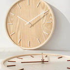 Wall Clock | Bamboo & Silent Quartz Movement | 45 cm