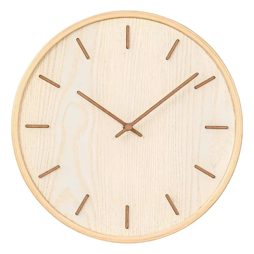 Wall Clock | Bamboo & Silent Quartz Movement | 45 cm