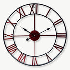 Wall Clock | Copper-Red Metal Finish | Silent Quartz Movement